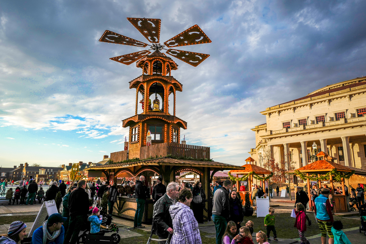 German Christmas market in Carmel Indiana